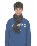 Gingham Wool Muffler