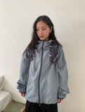 Puke Color Matching Hood Windbreaker