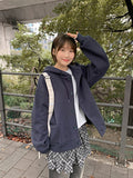 [unisex] Harui Cotton Button Over Hood Jacket