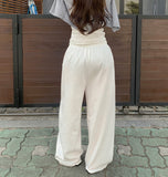 Linen Banding Wide Pants