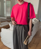 Daily summer round short sleeve t-shirt