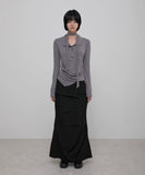 Asymmetrical Draped Shirt