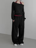 (Unisex) Drick Strap Belt Sweatpants