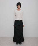 Saya Frill Puff Long Blouse