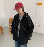 Kazub Nylon Two-Way String Over Hood Wind Jumper