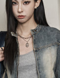 Sparkle Shield Layering Necklace