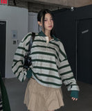 Hedin Stripe Collar Long Sleeve