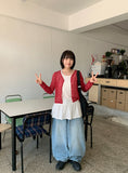 [unisex] Tihuti Banding Washing Balloon Wide Denim Pants