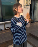 Tokumo Stripe Over Long Sleeve Tee