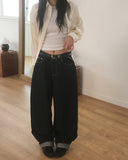 Cozzle Wide Raw Denim Pants