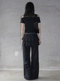 See-through cowl neck hood sleeveless