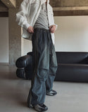 Terne Line Denim Parachute Pants