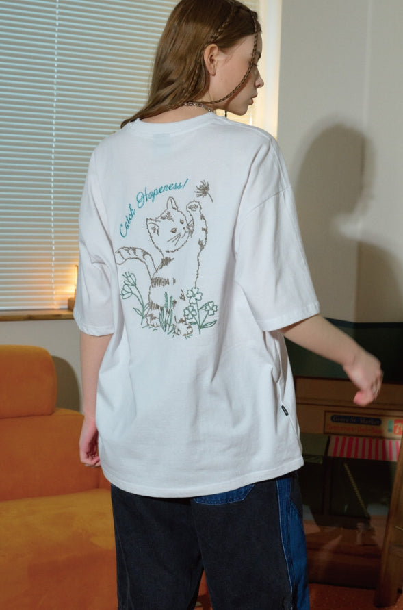 CPGN STUDIO (コンパーニョ) - キャッチホープ刺繍半袖Tシャツ