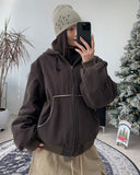 Demes inner fleece hooded jumper