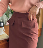 Cilia Pocket H-Line Skirt