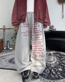 Crew lettering brushed pants