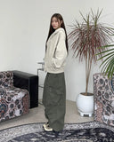Hid Pigment Curved Hooded Zip-Up
