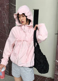 FRILL SHIRRING HOOD JP