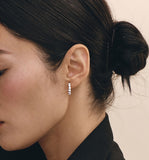 Essence Silver (W) Tennis One Touch Earrings M