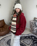 Diven Stripe Wool Muffler