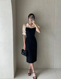 Noiren Color Scheme Collar One Piece