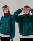 BigCircle Open Collar Sweatshirt