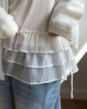Peron Layered Knit Bolero Cardigan Sleeveless Set