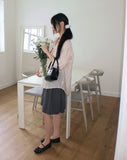 Netin Overfit See-Through Stripe Shirt