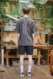 Snake Flower Pigment Short Sleeve T-shirt