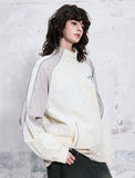 High Neck Blouson Zip-up