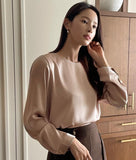 Jay Round Satin Blouse
