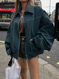(UNISEX) Raper Leather Balloon Jacket