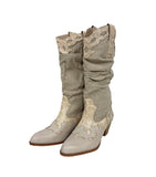 Premium Linen Western Boots