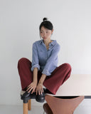 Tarson pocket boxy fit long-sleeved denim shirt