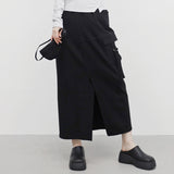 Biran cargo slit skirt