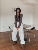 Of Pearl Shirring Layered Mesh Top