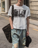 People Photo Graphic Short Sleeve T-shirt
