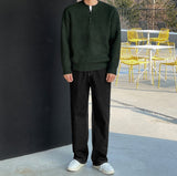 Cheat Hachi Henry Neck Knit