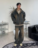 Decan Over Washing Denim Hooded Jacket
