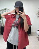 Thez Vintage Work Short Sleeve Shirt