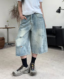 Patton Cut Bermuda Denim Pants