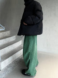 Green Corduroy Corduroy String Pants