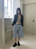 Conch Vintage Linen Boxy Check Shirt