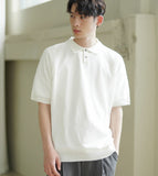 Nits collar short Sleeve knit