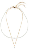 Line pearl necklace