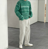 Bulky Stripe Brush Knit