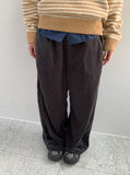 Titz Fleece Slit Banding Wide Pants