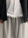 Genter Flower Lace Long Sleeve Tee