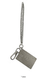 SILVER CARD KEYRING
