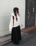 Renee Duffle Hood Knit Cardigan